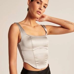 Abercrombie NWT Satin Corset Top